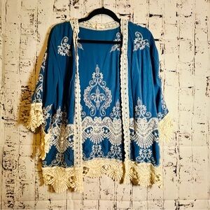 Solitaire Crocheted Kimono